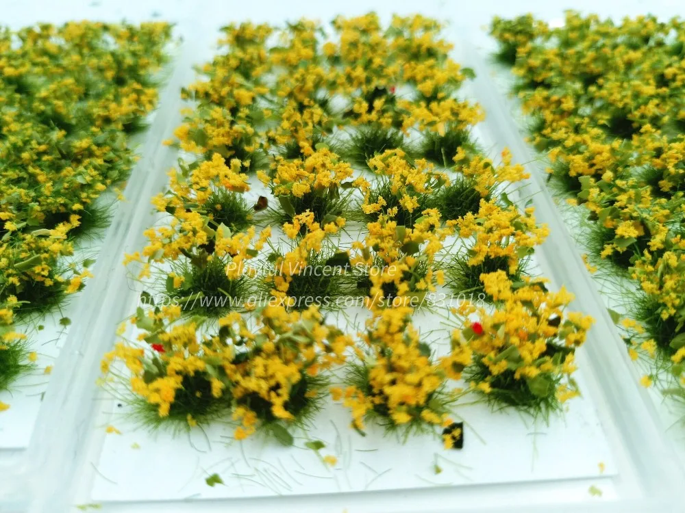  miniature Flower cluster vegetation Simulation flowers Military Model Scenario DIY material for tra