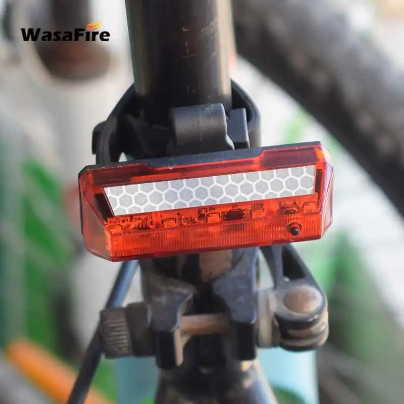 plastic bike bicycle tail safety warning lamp cycling bike rear reflector lig HK