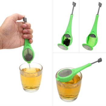 

HILIFE Measure Swirl Steep Star Press Reusable Tea bag Tea Infuser Plastic Coffee & Tea Strainer Built-in plunger