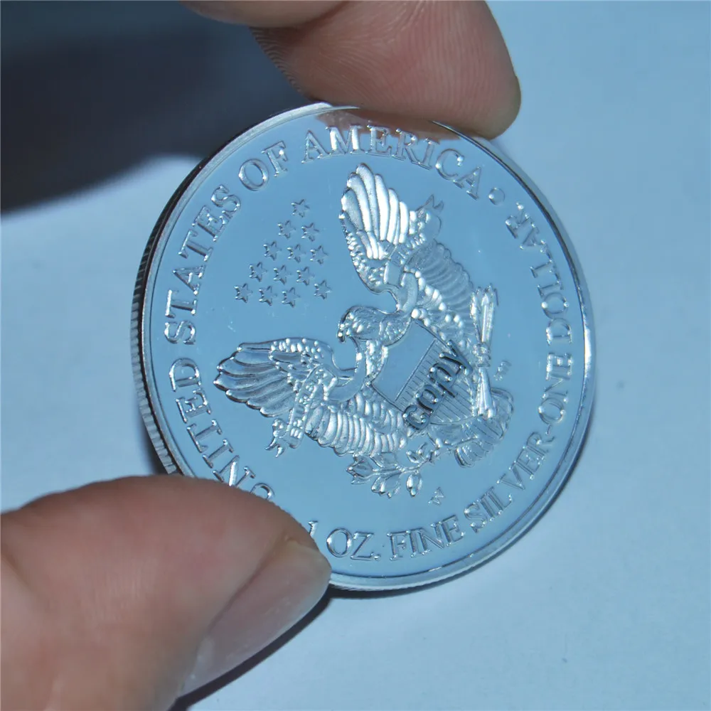 Американский Серебряный Орел статуя свободы Орел один доллар коллекционные монеты подарки, высокое качество копия