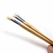 4 шт. щетка щетинки для художника, круглая кисти для Акварели Кисти для масла, кисти для рисования, школьные образовательные принадлежности