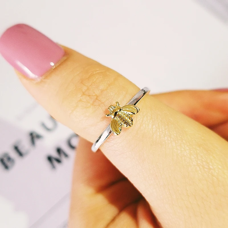

Best Selling New Bee promise fashion Ring Female trendy party gift for lover girl simple design tiny finger jewelry R5035