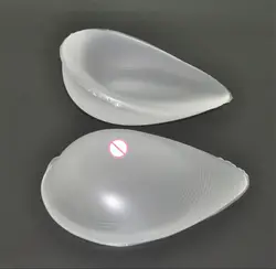1 пара 600 г чашки прозрачные силиконовые груди мастэктомии площадку Искусственный Ложные грудь сиськи искусственная seins влагалище