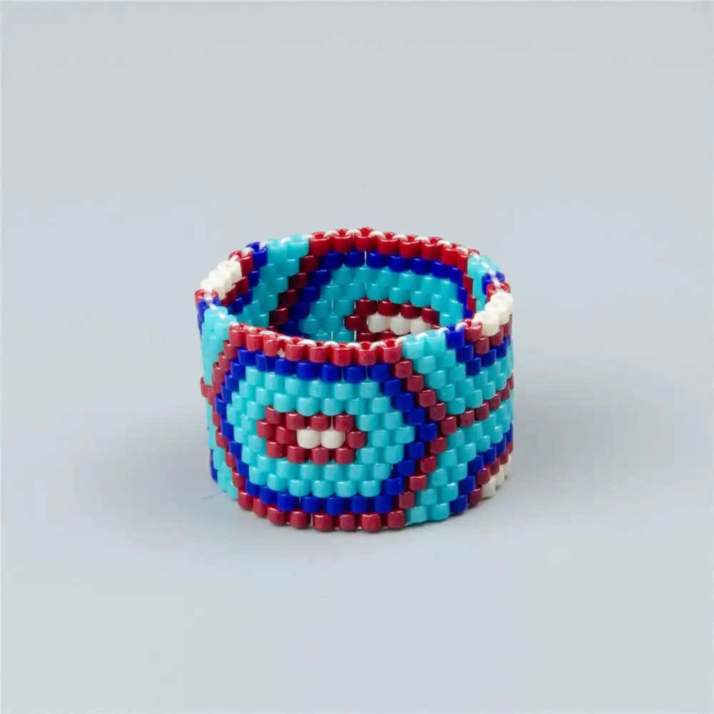 

Go2boho MIYUKI Ring Turkish Evil Eye 2019 Women Anillos Mujer Jewelry Party Rings Lucky Evil Eye Men Ring Delica MIYUKI Gifts