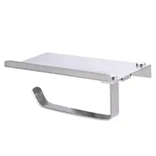 LUOEM ванная комната из нержавеющей стали бумага круглый держатель для салфеток с Телефон Полка