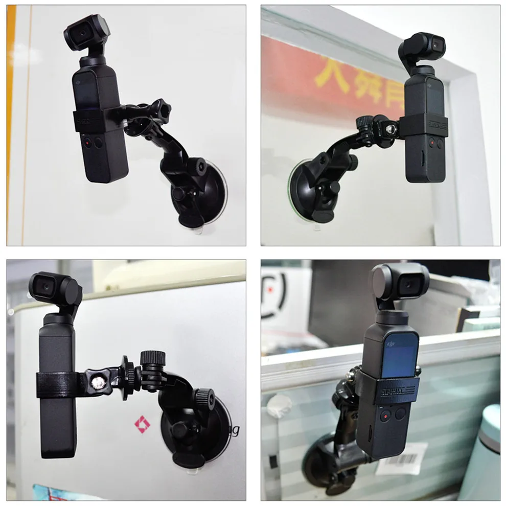 Car Glass Suction Cup Holder for DJI OSMO Pocket Camera Accessories Adjustable Window Glass Mount Bracket Adapter Table Holder-5