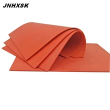 JNHXSK высокое качество натурального каучука красный резиновый лист A4 Размер 297*210*2,3 мм 1 шт. для лазерной гравировки