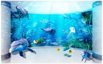 

3d wallpaper custom photo non-woven mural picture wall sticker Dream underwater world painting 3d room murals wallpaper