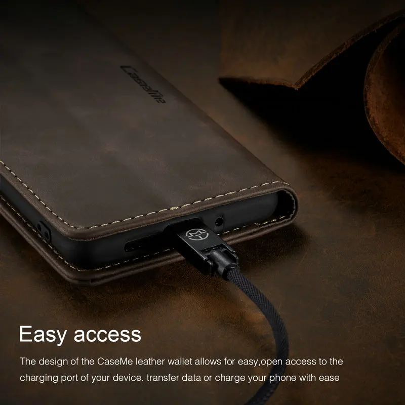 CaseMe Wallet Phone Case For Huawei P30 Magnetic 360 Retro Leather Credit Card Money Slot Back Cover For Huawei P30 Pro P30 lite
