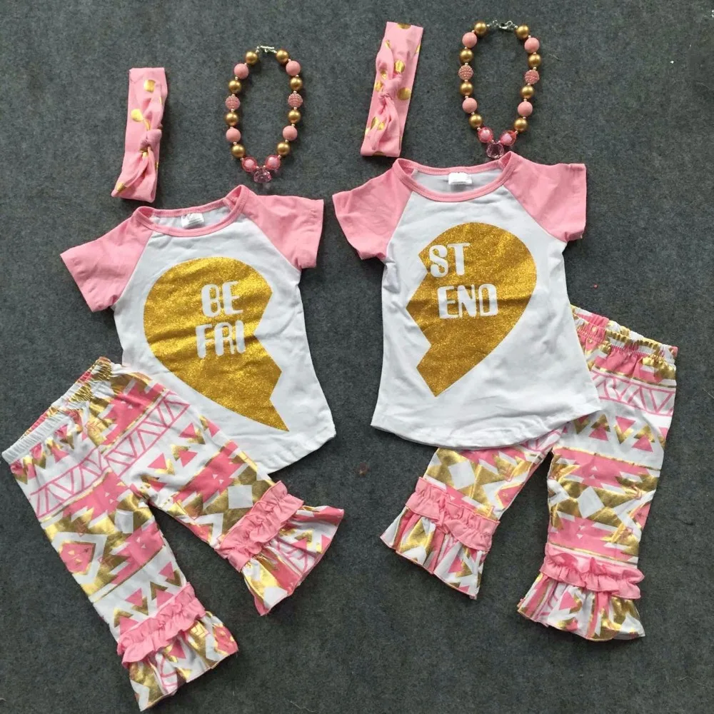 Buy 2016 new Spring outfits "best friend" clothes baby