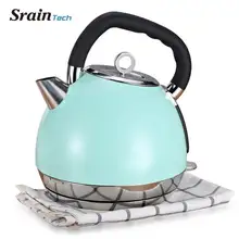 SrainTech 1800W Stainless Steel Electric Kettle 1.8L Nice Design #304 Food Grade Electric Kettle with Nice Handle High Capacity soar cl a98 food grade 304 stainless steel electric kettle household hot kettle double deck power off tea pot