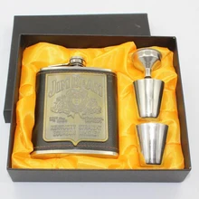 Hochwertige edelstahl flagon Geschenk Set/outdoor tragbare flagon Werbegeschenke