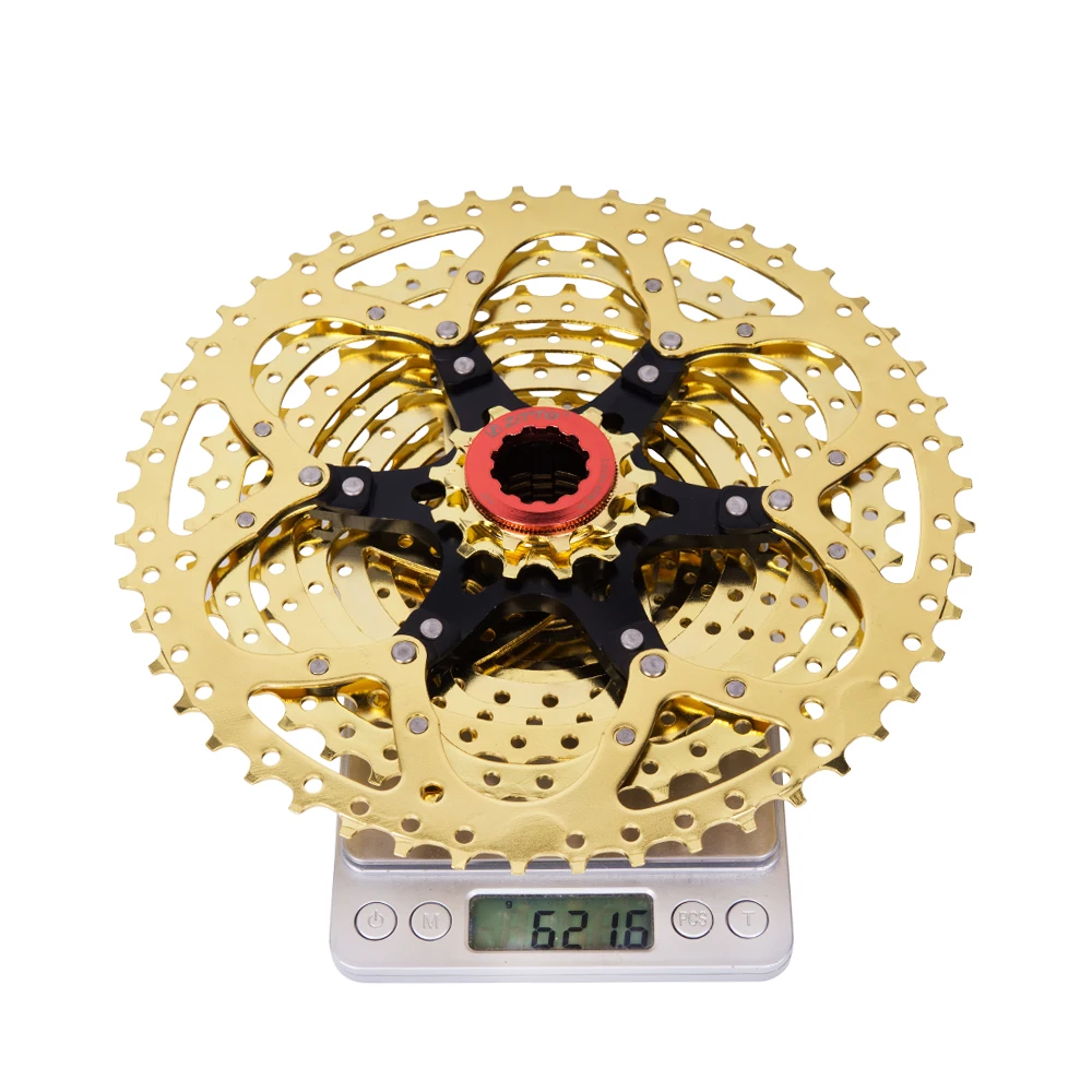 MTB 11 Скорость золото кассета 11 s 11-50 т широкий соотношение Сверхлегкий Золотой свободного хода горный велосипед Запчасти для gx XX1 m9000 дешевые звезда для велосипеда