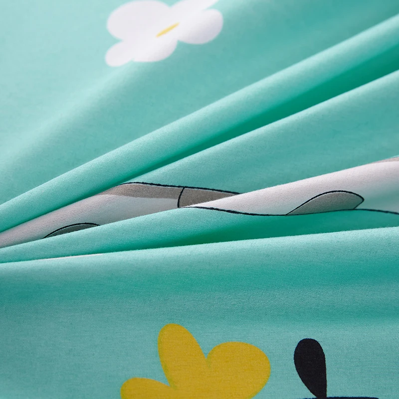 SlowDream лес Постельное белье Nordic Стиль Постельное белье евро покрывало двуспальная кровать с плоским шёт наволочка 3/4 изделия, пододеяльник, стеганое одеяло