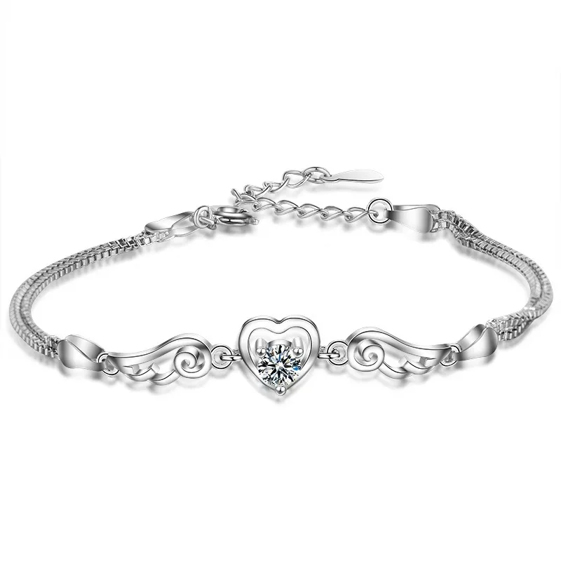 

Angel wings wings heart-shaped bracelet ladies bracelet girls accessories