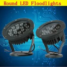 10 шт./лот 12 Вт 24 Вт 36 Вт светодиодные лампы проектора 6 Вт прожектор реклама свет LED Открытый Spotlight AC85-265V свет DC24V сад