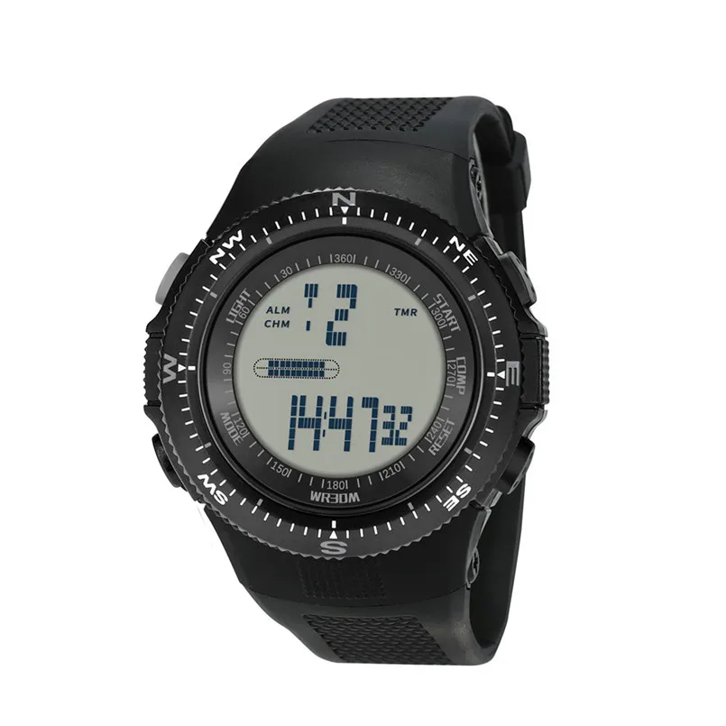 Спортивные Роскошные Мужские аналоговые цифровые военные армейские спортивные водонепроницаемые наручные часы, светодиодный