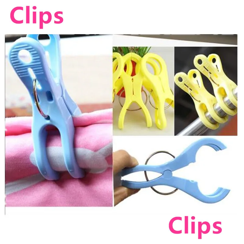 12pcs/lot Cloth Clip Large Size Plastic Clip Strong Windproof Clothes Quilt Clothes Pegs Plastic