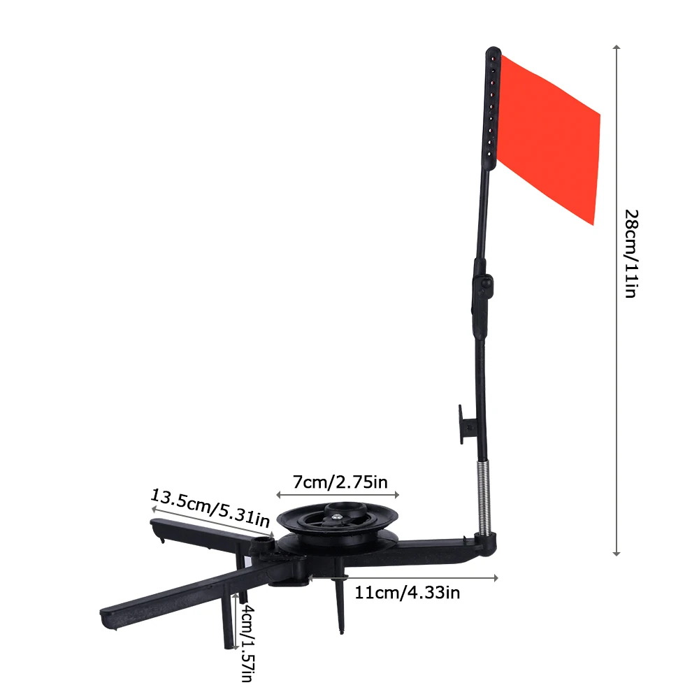 Автоматическая зимняя ледяная Удочка с катушкой складной маркер флаг для зимней рыбалки аксессуары