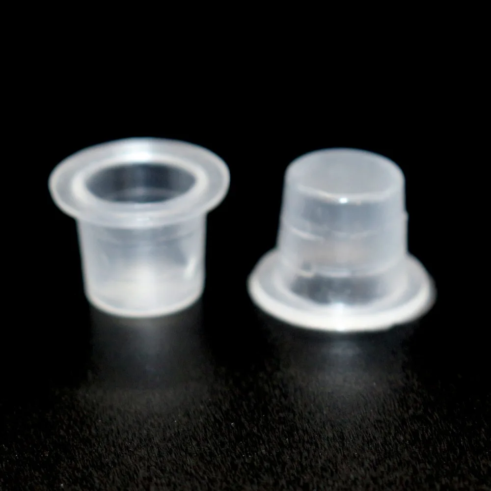 

Freeshipping 100pcs/Lot 10MM*8MM Ink Cup Permanent Makup Tattoo Eyebrow Lip Eyeliner Tattoo Ink Cup