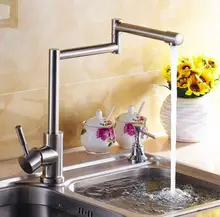 304 из нержавеющей стали кухонный кран torneira крана cocina раковина смеситель вытащить горячей холодной воды складной щеткой покрытие
