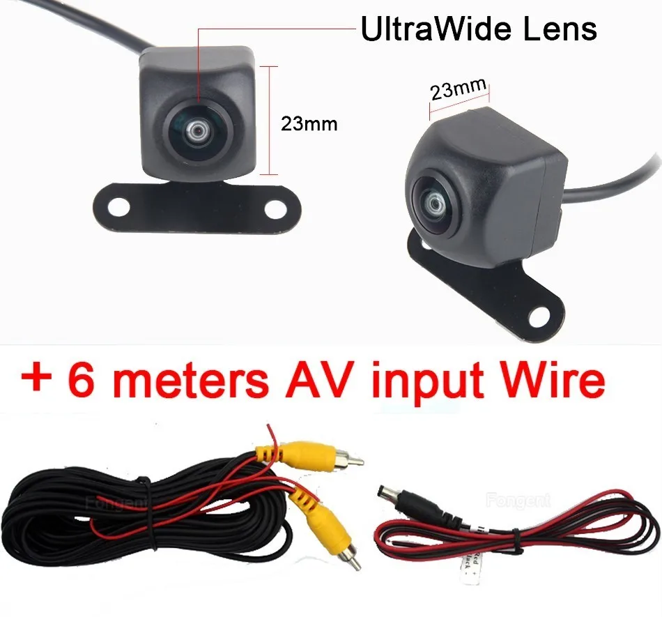 Универсальная автомобильная камера заднего вида, объектив рыбий глаз Hd, задняя камера для парковки автомобиля, Автомобильная камера для микроавтобуса 170 Wide Angel - Цвет: with wire