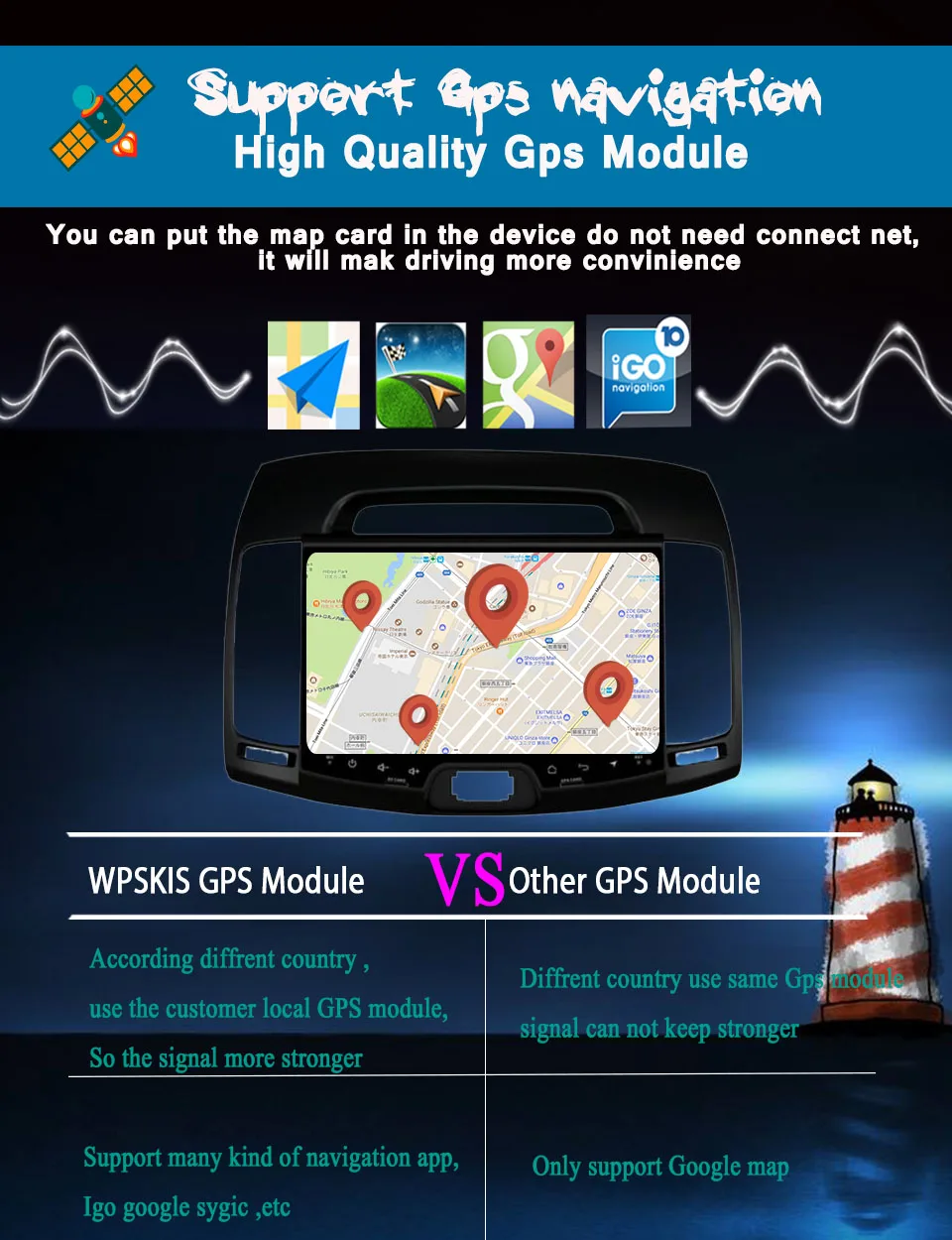 Excellent Octa Core Android 9.0 4GB ram+64GB rom car dvd player for hyundai elantra 2007-2011 multimedia radio gps tape recorder Head Unit 5