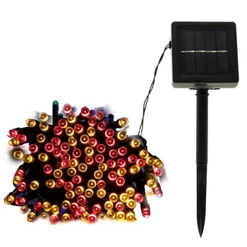 

50/100/200 Led Solar Fairy Lights Outdoor Waterproof Street Garland Houses Christmas Garden Decorations String Light Strip Chain