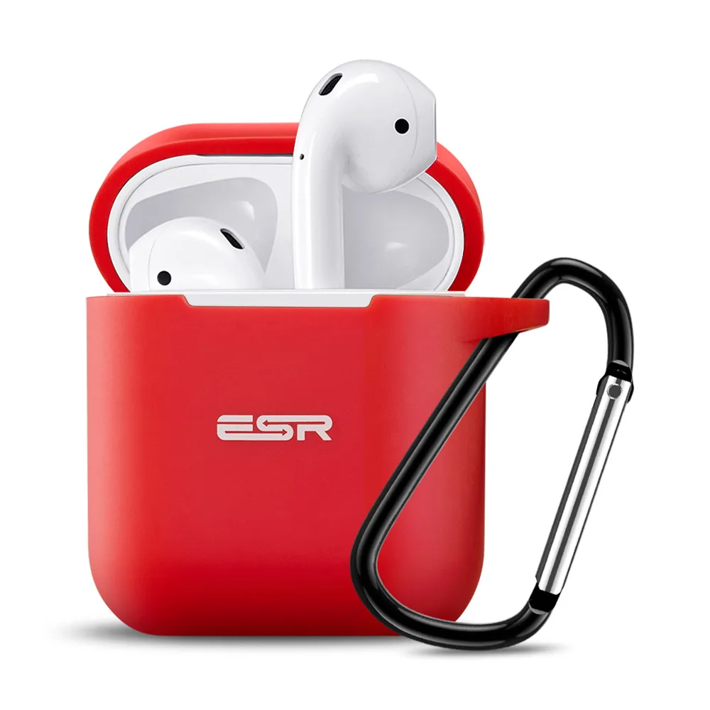 ESR AirPods 2 Чехол с брелком противоударный защитный чехол силиконовый AirPods 1 чехол для зарядки беспроводной Bluetooth чехол для наушников