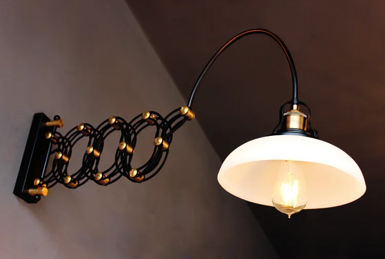 

Loften Retro Telescopic Restaurant Wall Light Art Creative Dining Room Bar Coffee Shop Decoration Light Free Shipping
