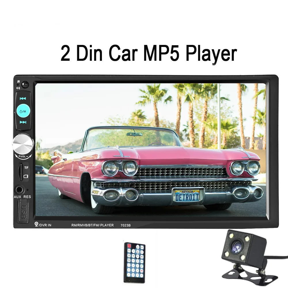 

Autoradio Bluetooth Rear View Camera Remote Control 2din 7023B Car Radio 7" Touch In Dash Auto Audio Player MP5 Player