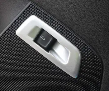 

Fit For Skoda Kodiaq 2017 2018 ABS Matte and Carbon fibre Tail door box Switch Cover Trim car styling accessories 1pcs