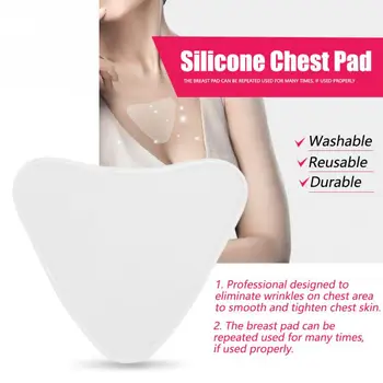 

Body Paint Silicone Bra Chest Pads Anti-wrinkle Transparent Breast Care Tighten Lift Chest Triangle Pad Body Makeup Accessories