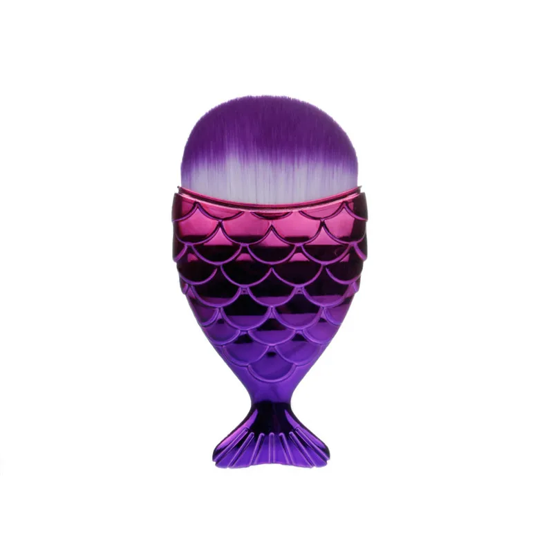 

Fashion Professional Women Mermaid Makeup Brush Foundation Powder Fish Brush Makeup Cosmetic Tools brochas maquillaje sirena 30#