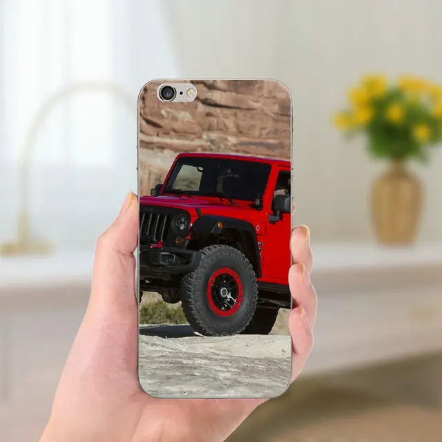 Jeeps Wrangler Soft TPU Phone Cases for iPhone 8 7 6 6S Plus X 5 5S SE