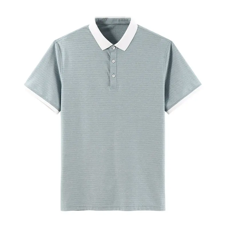 Men Polos Quality Cotton Knit Summer Breathable Short Sleeve Striped Polo Male Sweater Pullover Trun-down Collar MuLS Brand 2019 03