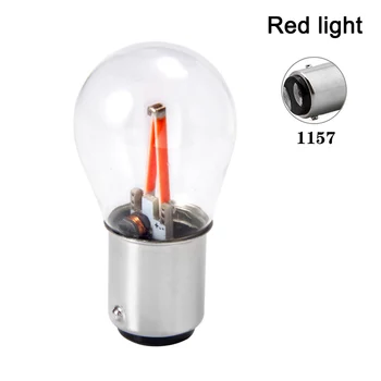 

10Pcs DC12V BAY15D LED Brake Light RV LED Filament Lamp Bulb for Car Turn Signal Light M8617