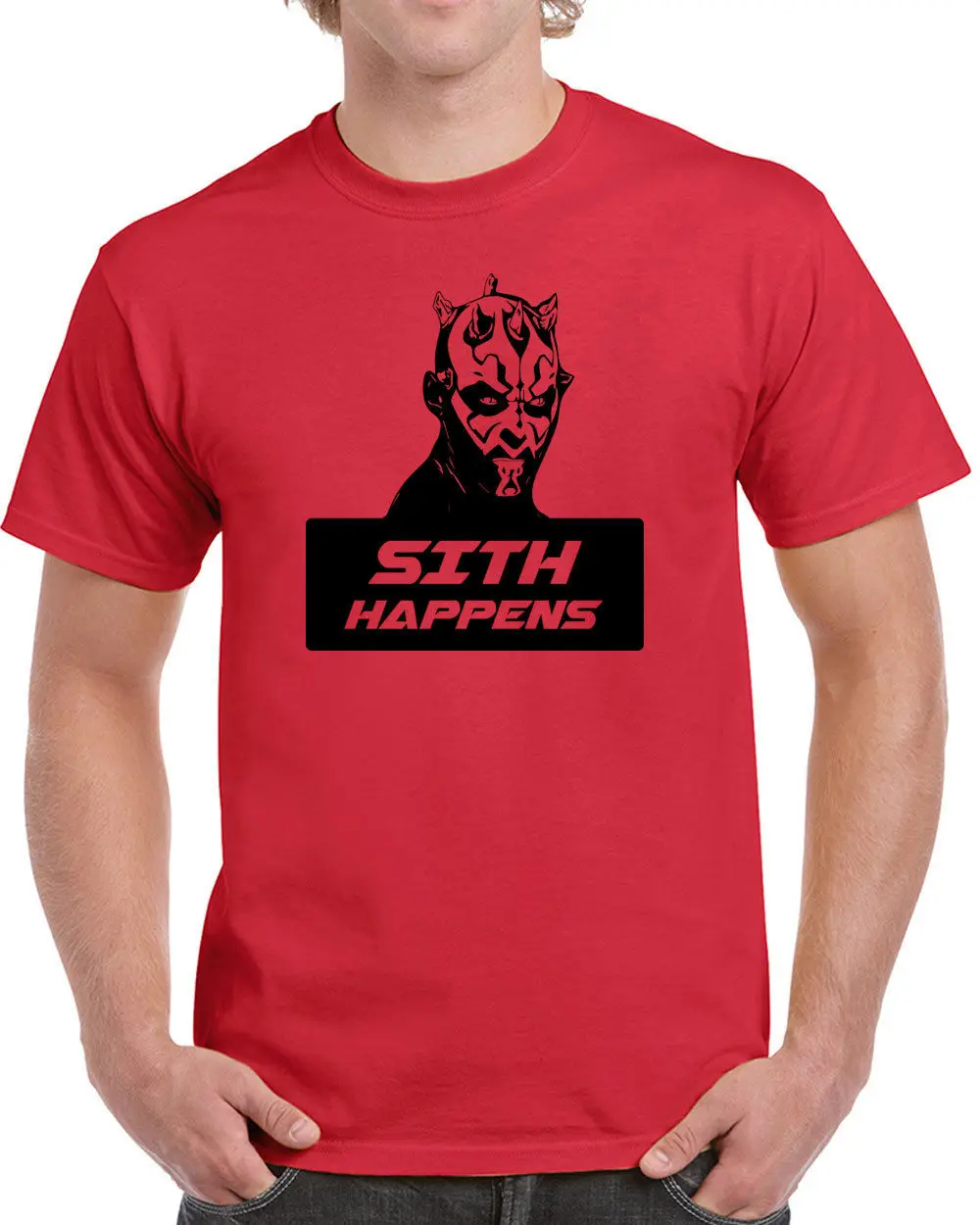Make Your Own Shirt Online Office Sith Happens Funny Star O Neck Short