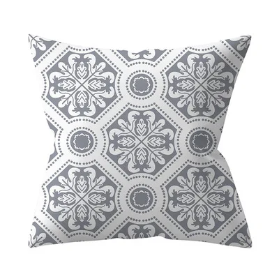 Наволочка ZENGIA с геометрическим рисунком 45*45 см, серый полиэстеровый чехол для подушки в полоску, треугольная наволочка, декоративные подушки