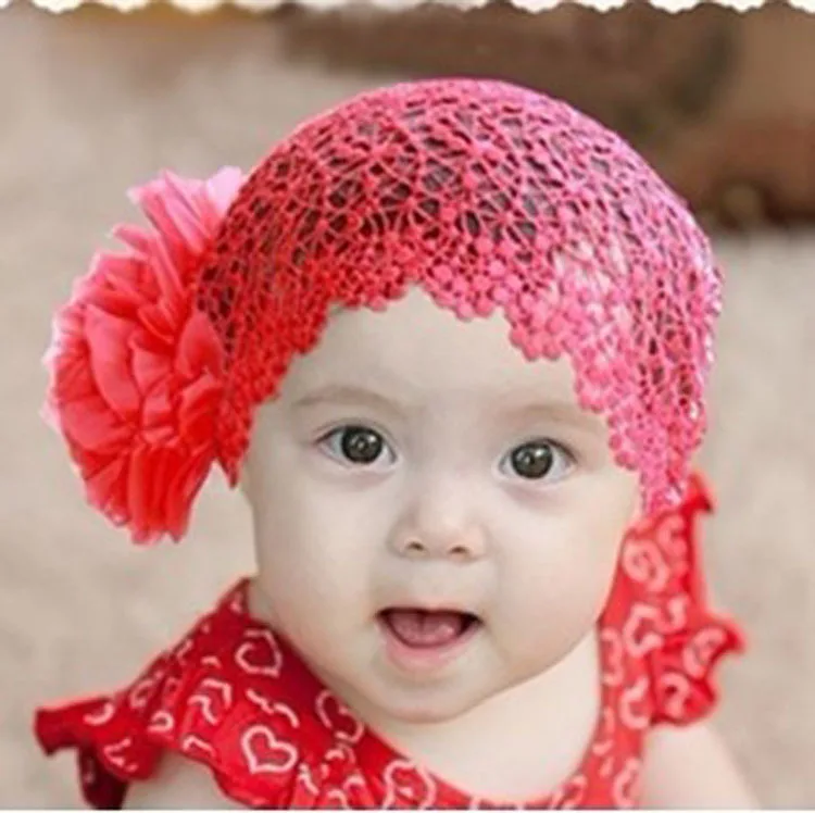 

Korean version of openwork lace princess baby beautiful large flowers wig hair band children headdress hair accessories