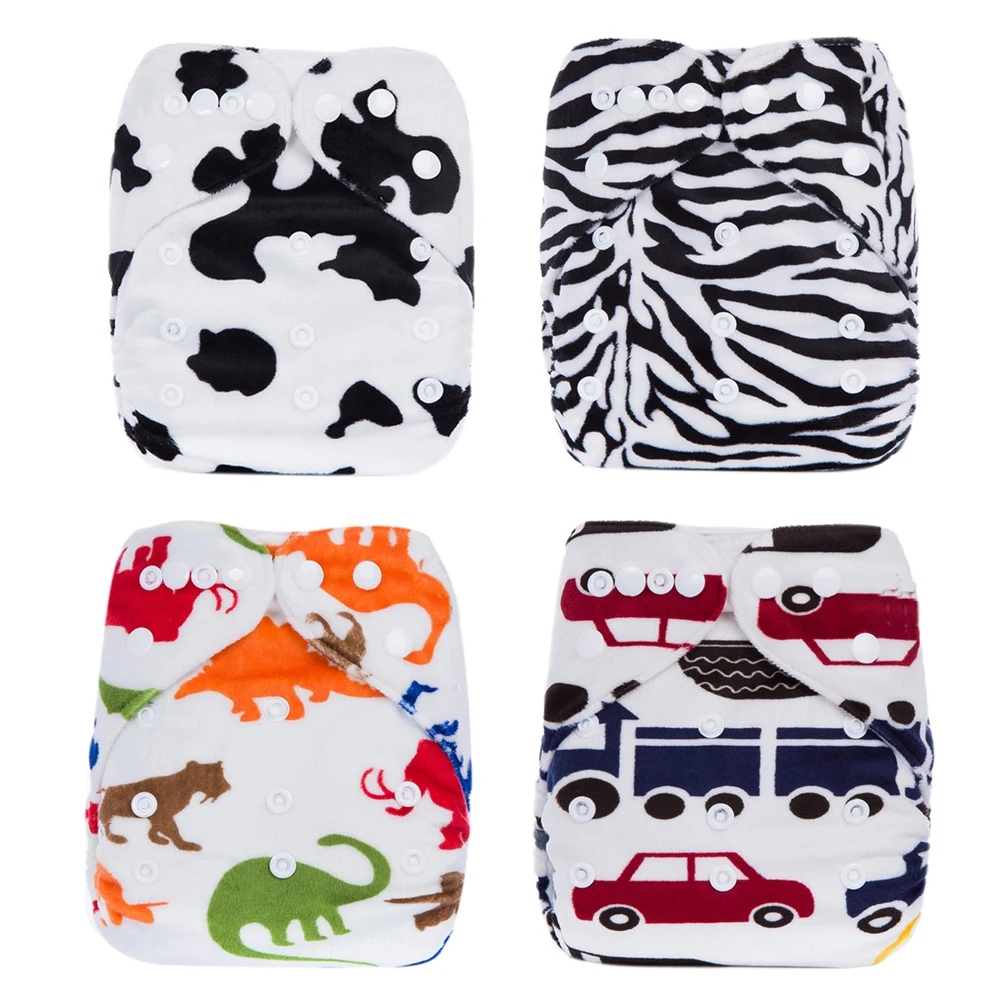 Reusable Waterproof 1pcs Cloth Diaper font b Nappy b font PUL Breathable Double Row Snaps Soft
