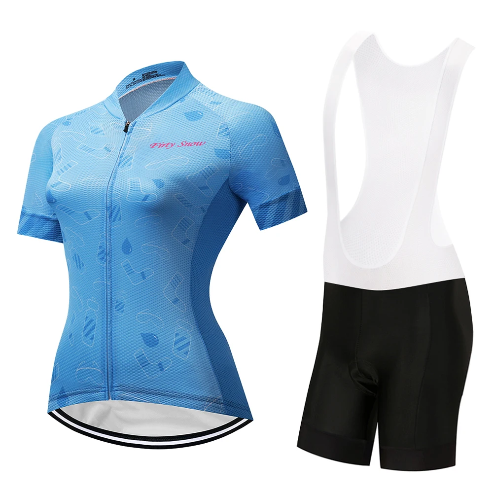Women's cycling jersey short set bicycle clothes 2018 mtb bike wear