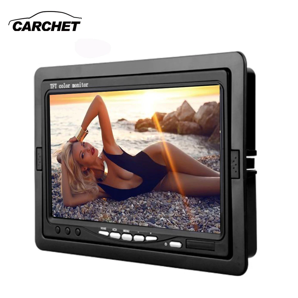 CARCHET Car Monitor 7 Inch TFT LCD DVD CCTV Reverse Rear View Camera PAL NTSC Monitors DC 12V 6W | Автомобили и мотоциклы