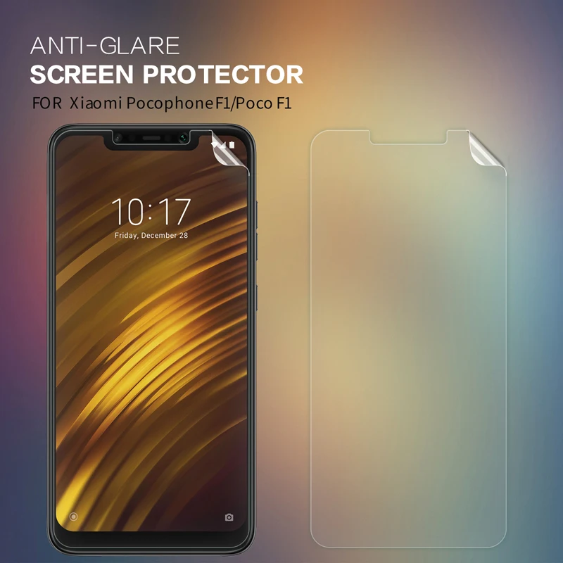 Антибликовая Защитная пленка для xiaomi pocophone f1 матовая защитная против отпечатков