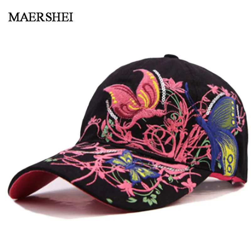 MAERSHEI Мода бабочка вышивка бейсболки для мужчин женщин Snapback хип хоп шляпа с принтом Gorras унисекс уличная Bone