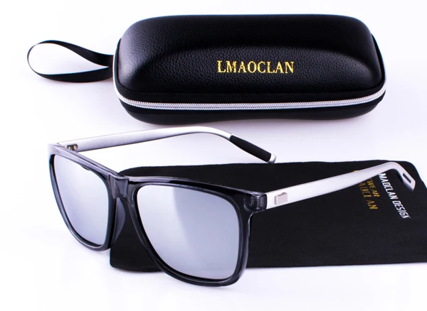 LMAOCLAN брендовые дизайнерские алюминиевые мужские и женские поляризованные солнцезащитные очки, мужские солнцезащитные очки - Цвет линз: Серебристый