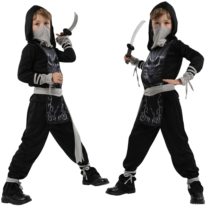 

Unbeatable Skeleton Ninja Naruto Costume Children Fancy Dress Kids Boys Anime Cosplay Clothes for Carnival Halloween Christmas