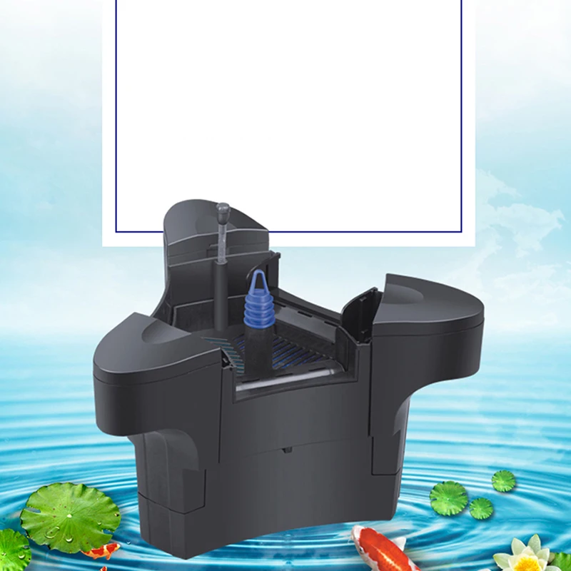 SUNSUN grech 4 в 1 плавающий Koi Fish Садовый пруд скиммер 2500L/ч воды Особенности насос