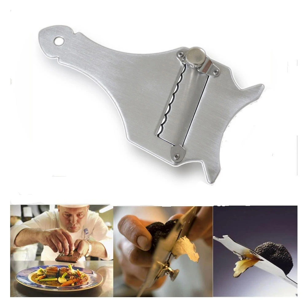 1pc Reusable Cheese Slicer Chocolate Vegetables Cutter Adjustable Stainless Steel Slicing Tool Cheese Knife Kitchen Gadgets