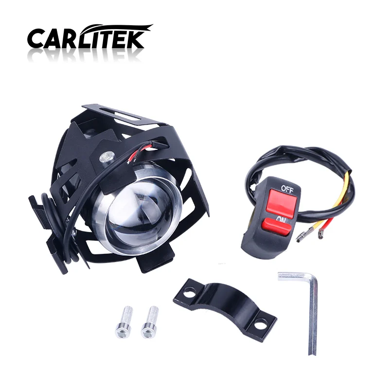 CARLitek 12V Аксессуары для мотоциклов Светодиодные пятно света Ангел глаз проектор Led